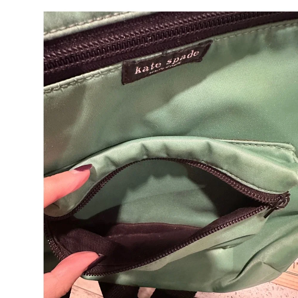 Kate Spade Grass Green Small Nylon‎ Backpack Purse